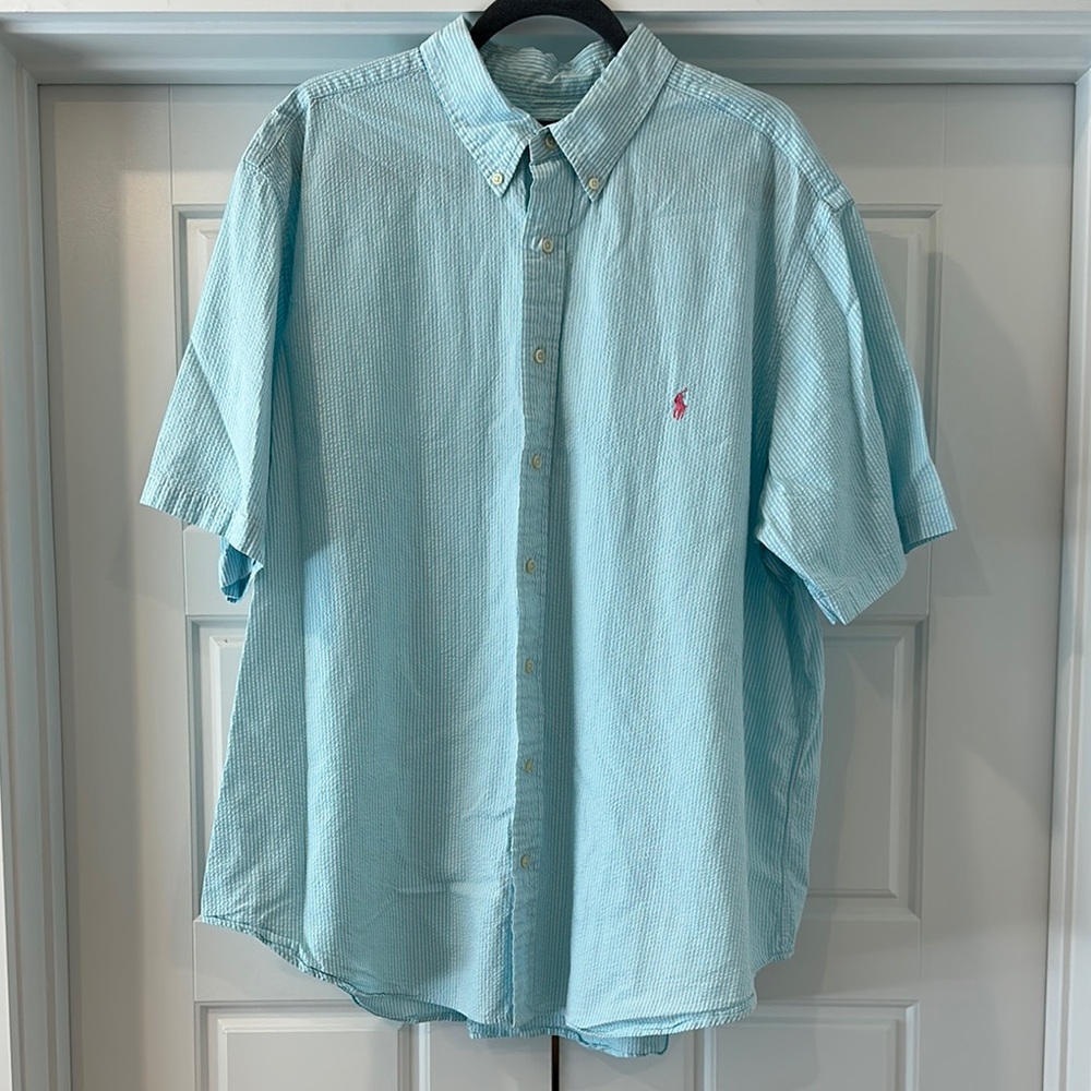 Men's Light Blue Polo Shirt